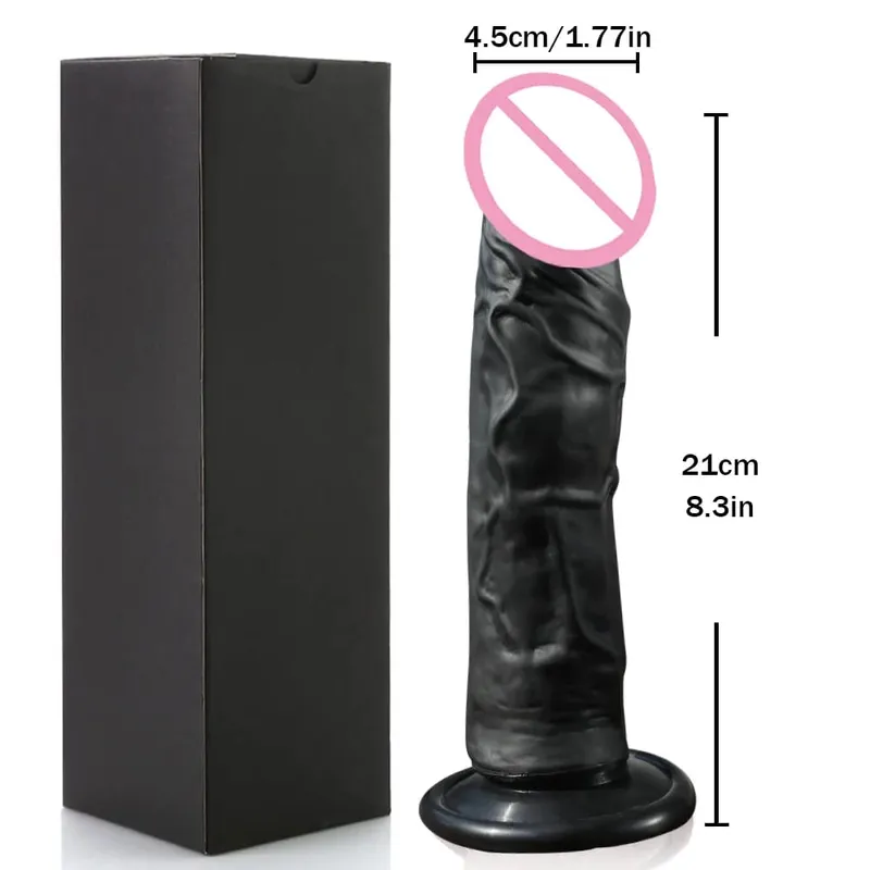 Realistic G-Spot Dildo with Suction Cup Silicone Penis Anal Dildo Adults Sex Toys for Women Man Strapon Dick Vagina Stimulator