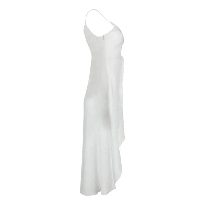 Xingqing y2k Camisole Top Γυναικεία Ρούχα Μονόχρωμα V λαιμόκοψη λουράκι Αμάνικο σχίσιμο μπλουζάκι μπλουζάκι Τάνκ 2000s Streetwear — image 10