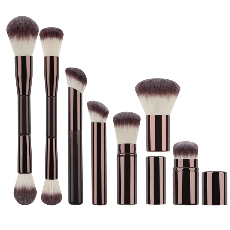 Set Kuas Rias 7 Buah Kuas Bedak Longgar Kuas Perona Pipi Kuas Foundation Alat Rias