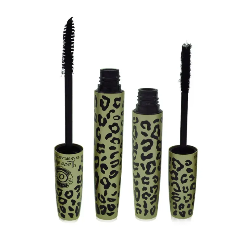 2 τεμάχια/Σετ 3D Fiber Mascara Kit Αδιάβροχο, ογκώδεις πυκνές βλεφαρίδες Μακιγιάζ ματιών Extension βλεφαρίδων μεγάλης διάρκειας