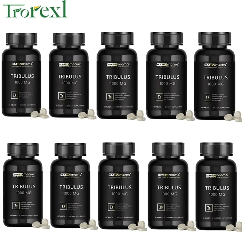 Ανδρικό συμπλήρωμα ενίσχυσης Tribulus Terrestris Pills High Purity που ενισχύει την ενεργειακή αντοχή και ταχεία δράση 60 ταμπλέτες