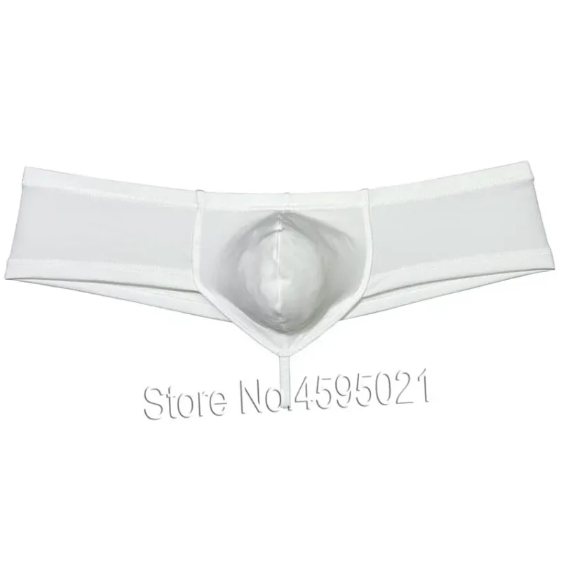 Men's Sexy Low Rise Mini Briefs Panties Solid String Crotch Brazilian Bikini Underwear Solid Enhance Pouch Boxer Briefs for Men — image 17