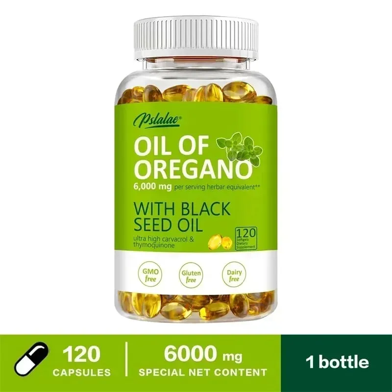 Oregano Oil Capsules - with Black Seed Oil - Digestive Support Gastrointestinal Health Immune Support — image 9