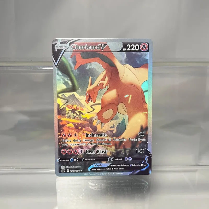 Foil PKM Single Cards Pikachu Charizard EX Bubble Mew Game Rare Collection Κάρτες PTCG Rainbow Proxy — image 20