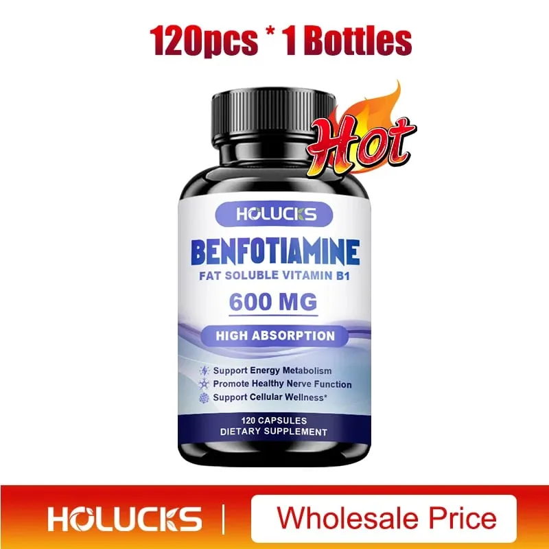 Benfotiamine Capsules Help Maintain Healthy Glucose Metabolism Support Nerve Health Cellular Protection Antioxidant Defense
