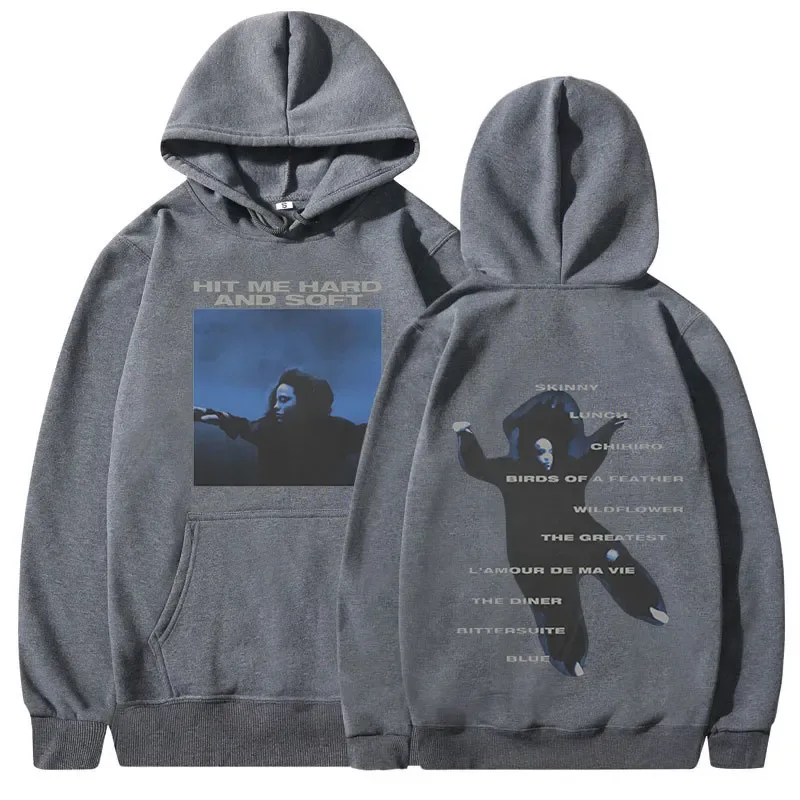 Hit Me Sert ve Yumuşak 2024 Tur Kapüşonlu Erkek Kadın Moda Vintage Harajuku Sweatshirt Uzun Kollu Büyük Boy Kazak Hayranları Hediye — image 7
