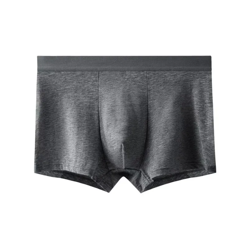 4pcs Cotton Men Boxer Shorts Male Underwear High Stretch Sexy Underpant Man Panties Plus Size L-4XL Mid Waist Breathable Brief