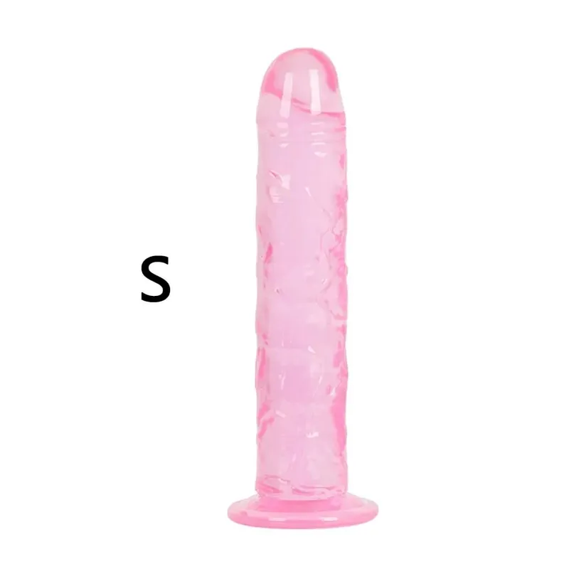 KWD Erotic Soft Jelly Dildo Anal Butt Plug Realistic Strong Suction Cup Adult Toys G-spot Orgasm Big Penis Sex Toys For Woman