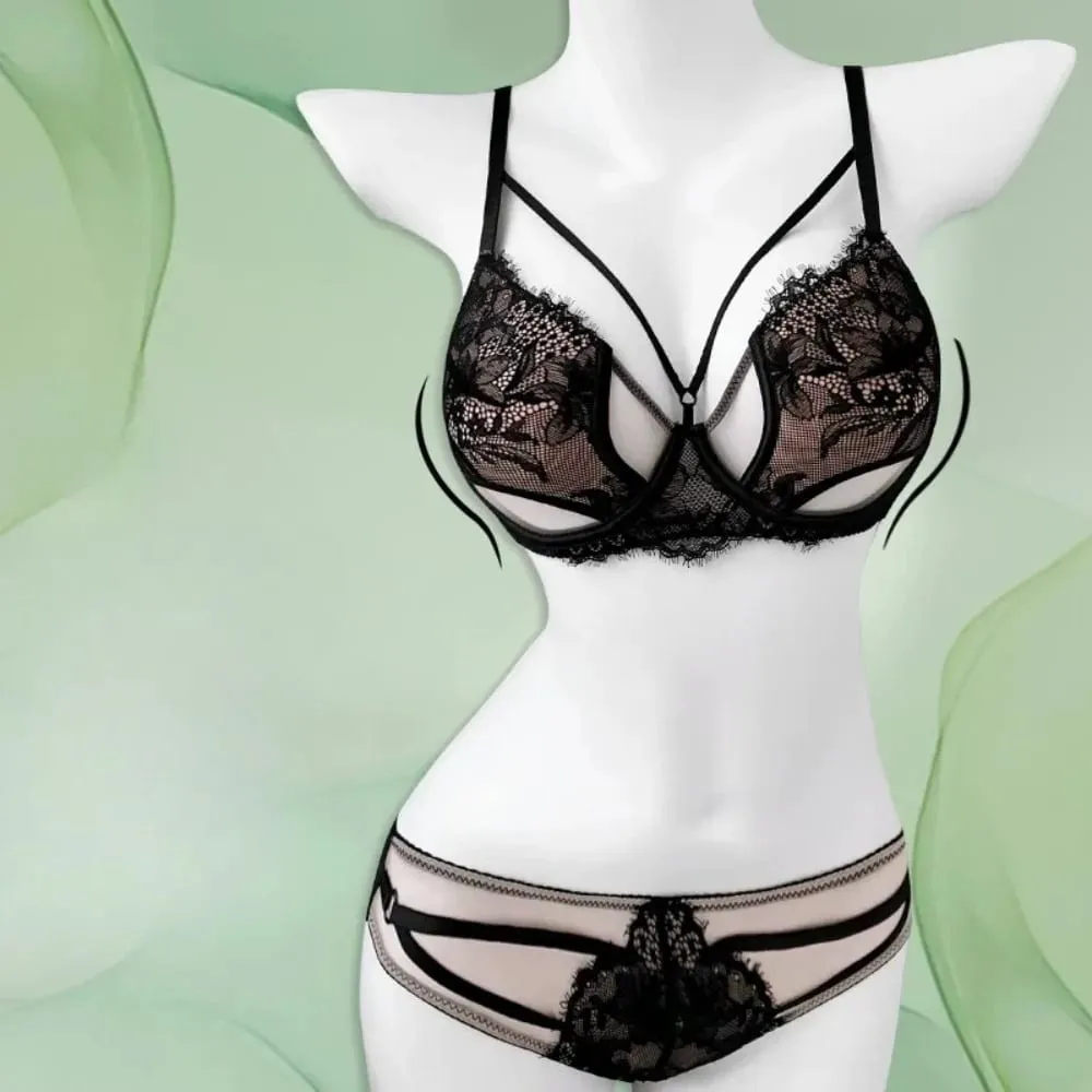 1. Σετ σουτιέν BANERDANNI Sexy Pure Desire Big Bust Minimizer Push Up Side Support Anti Sagging Anti-flading Εσώρουχα Hot Sale Best
