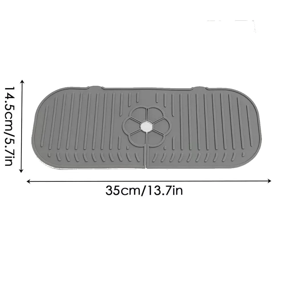 Βρύση κουζίνας Splash Pad σιλικόνης νεροχύτης Baucet Splash Guard Mat σφουγγάρι πάγκου αποστράγγισης Πάγκος προστασίας για συσκευές μπάνιου κουζίνας