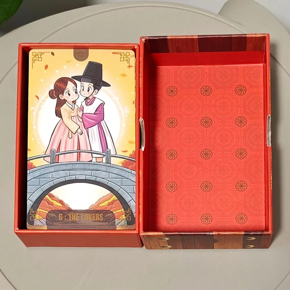 Διαχρονικό στο The Autumn Chibi Tarot Deck for Collectors in Rigid Box 12*7cm Korenji Tarot 78 Cute Korean Style Hanbok Cards