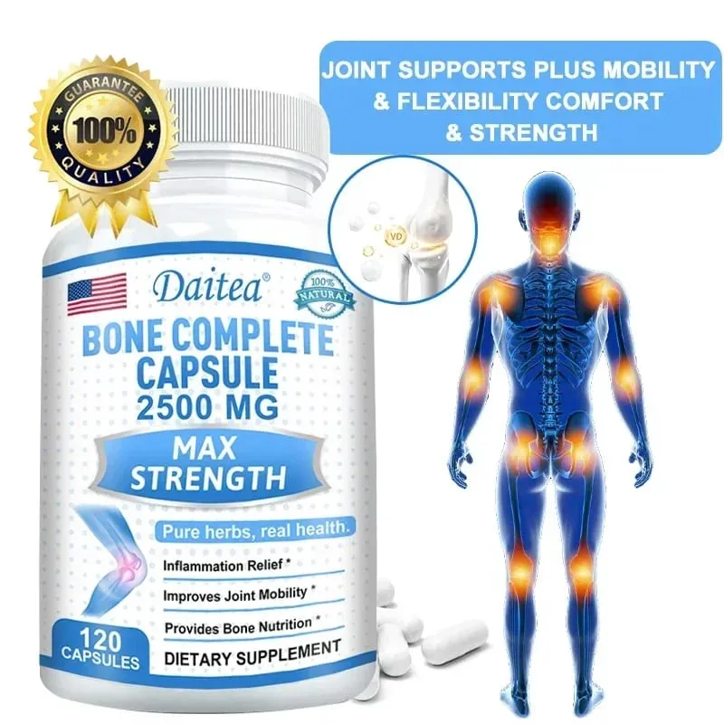 Bone Complete Capsules Containing Calcium and Vitamins D K & C for Joint Health Bone Skin Nail Health and Osteoporosis — image 2