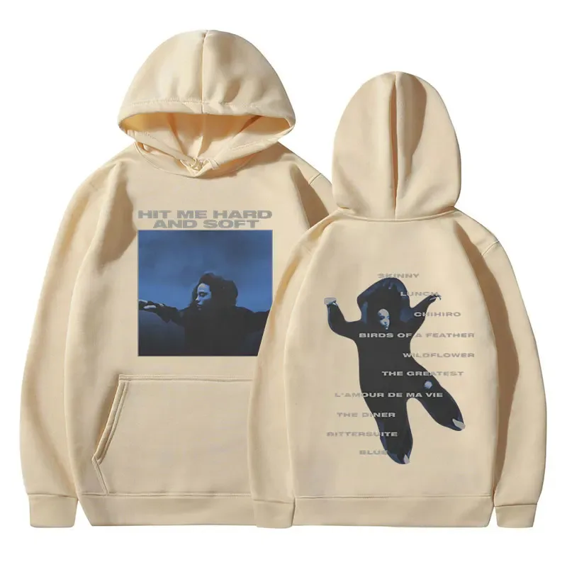 Hit Me Sert ve Yumuşak 2024 Tur Kapüşonlu Erkek Kadın Moda Vintage Harajuku Sweatshirt Uzun Kollu Büyük Boy Kazak Hayranları Hediye — image 6