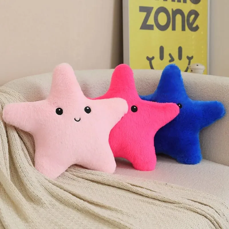 35/40 εκατοστά Starfish Star βελούδινο μαξιλάρι γεμιστό χαμόγελο Happy Sky μαξιλάρι πολύχρωμο μαξιλάρι ντεκόρ για καρέκλα καναπέ πίσω υποστήριξη δώρο