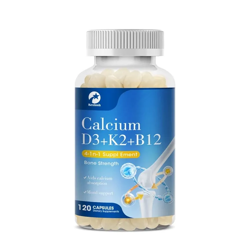 Κάψουλες Kexinsh Vitamin D3K2 Vb12 Υποστήριξη ασβεστίου Απορρόφηση ασβεστίου Οστά Δόντια Καρδιά Εγκέφαλος Υγεία Αρθρώσεις Ανοσολογική λειτουργία