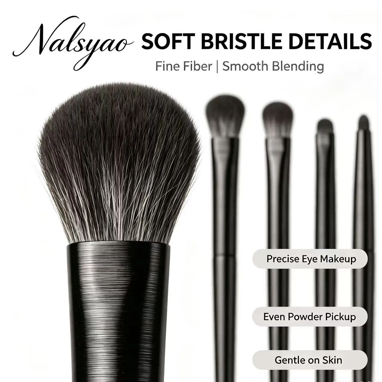Eyes Cosmetic Blending Detail Make Up Tools Natural Eye Smink Ecsetek Szemhéjpúder Ecset Szemöldök Kontúr Szemceruza Ecset Női — image 4
