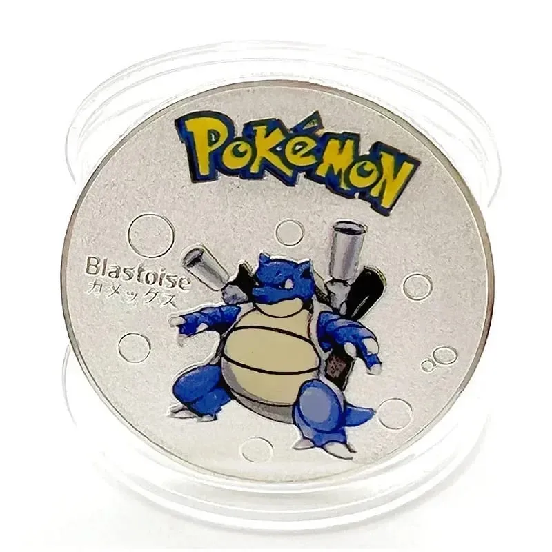 Pokemon Đồng Tiền Vàng Pikachu Anime Đồng Tiền Kỷ Niệm Charizard Vàng Kim Loại Tròn Đồng Xu Đồ Chơi — image 12