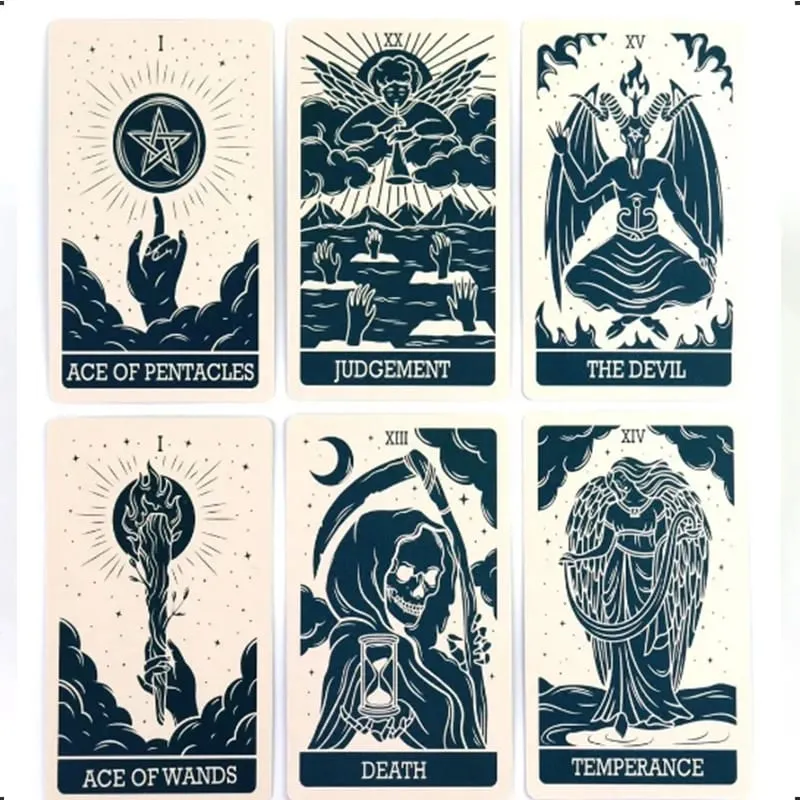 Υψηλής ποιότητας Κάρτα Ταρώ The Magic Witch Ελεύθερος χρόνος Διασκέδαση Παιχνίδια Κάρτα Οικογενειακές συγκεντρώσεις Ταρώ Παιχνίδια Τράπουλα με κάρτες 78