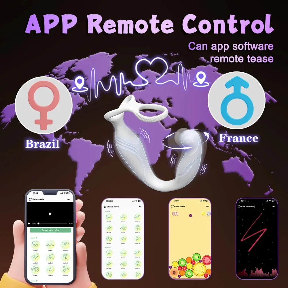 Penis Ring Cock Rings App Control Vibrator for Men Prostate Massager Dual Anal Vibrating Butt Plug Anal Sex Toy for Men — image 6