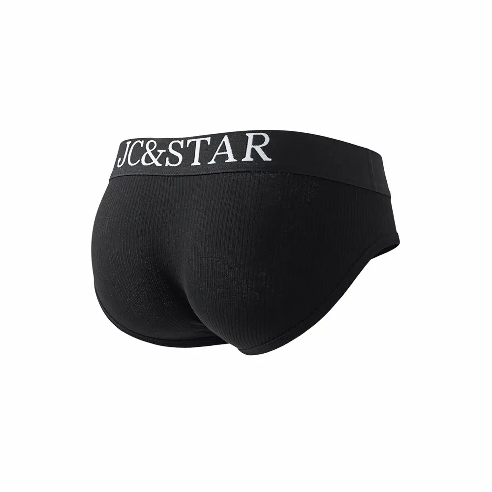 Athletic High Cut Design Sexy Man's Underwear Briefs Underpants Ribbed Cotton Sports Comfort Men Bikini Slip Men's Tanga Briefs