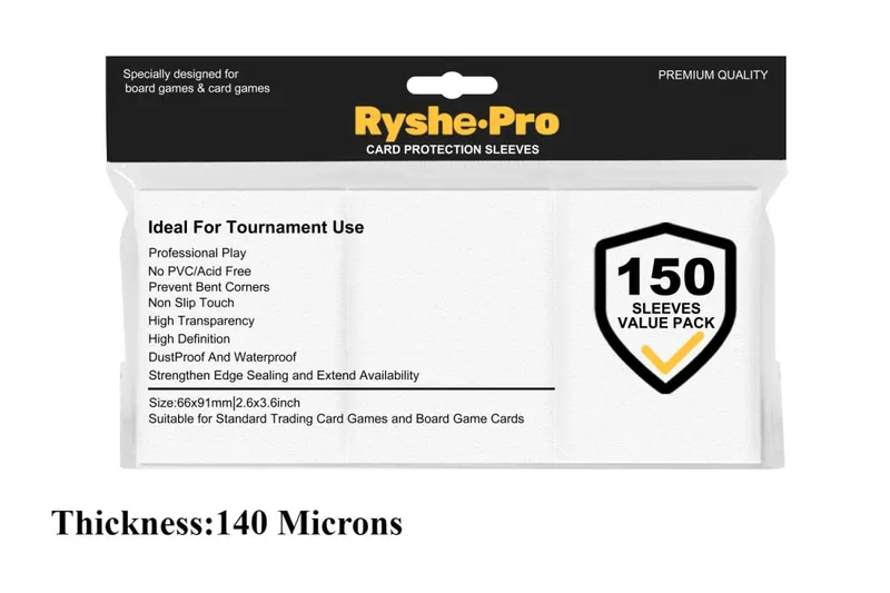150Pcs Premium Card Sleeves 2,6"x3,6" συμβατές με κάρτες συναλλαγών τυπικού μεγέθους για MTG Pokemon TCG Baseball Card Sport Card — image 20