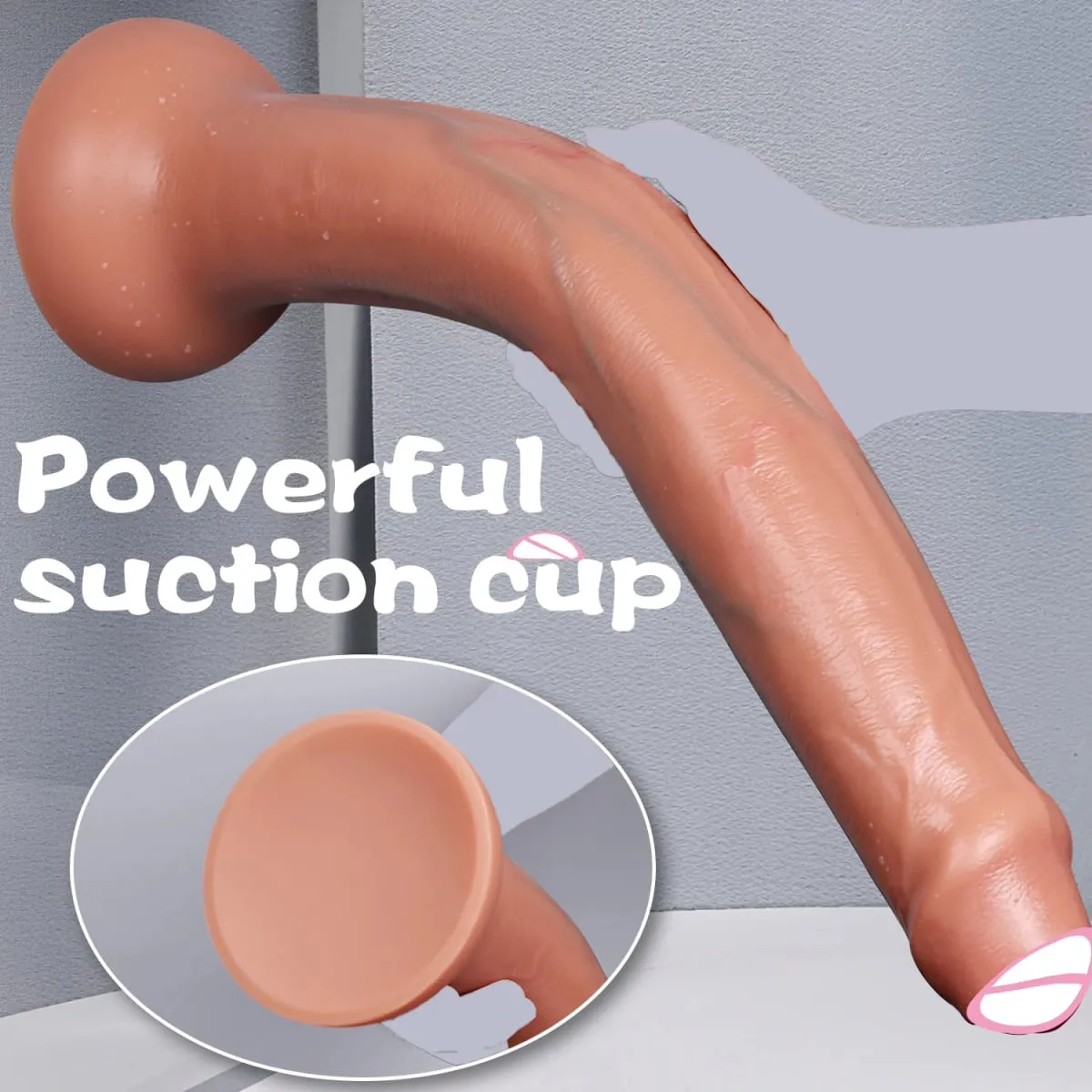 Super Long Realistic Dildos Butt Plug Μαλακό πέος σιλικόνης για ενήλικες Βεντούζα Παιχνίδια σεξ για γυναίκες άνδρες Πρωκτικό μασάζ κόλπου