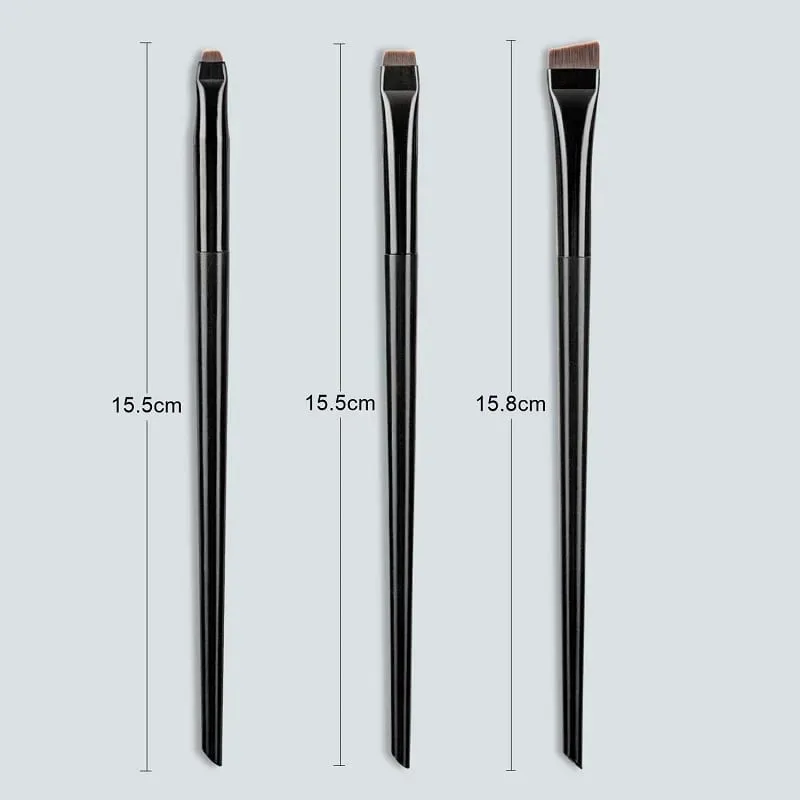 Blade Eyeliner Brush Brush Brush Portable Flat Fine Eye Liner Brow Contour Brushes Makeup Tool Cosmetic Beauty Makeup Tool 3 τμχ/σετ