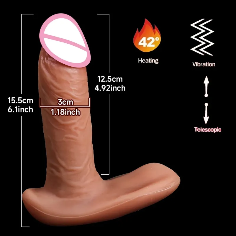 Ρεαλιστική δόνηση Dildos για γυναίκες Αυνανισμός πρωκτικό βύσμα διείσδυσης πρωκτικού ώθησης πέους Dildo δονητής σέξι παιχνίδια για ενήλικες