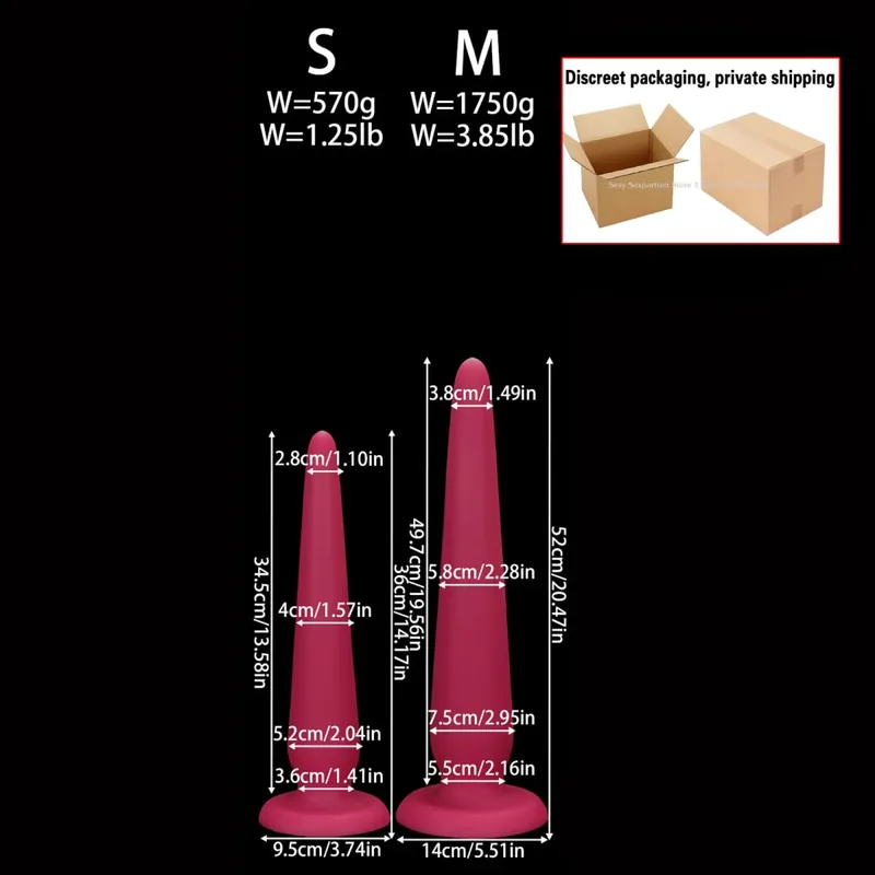 66cm Super Long Huge Anal Plug Big Thick Butt Plugs Training Anal Dilator Toy Prostate Massager Adult Anal Sex Toy For Women Men — image 10