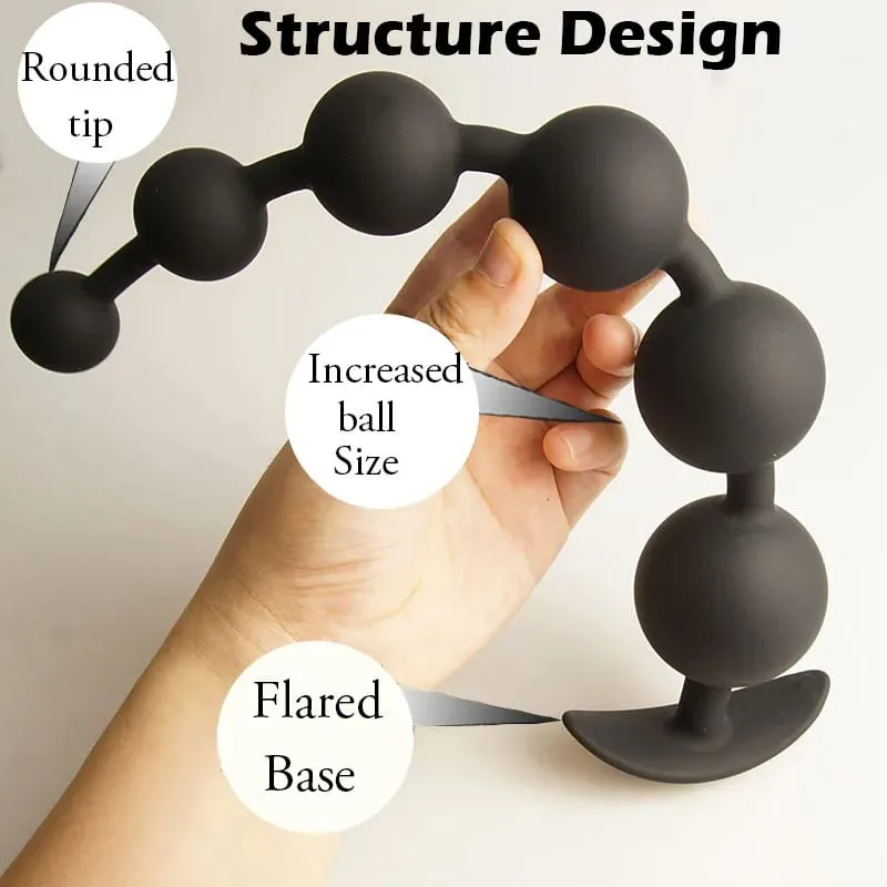 Anal Beads Balls Long Dildo Training Silicone Anus Ass But Butt Plug Analplug Buttplug Butplug Sex Toys Analsex Prostate
