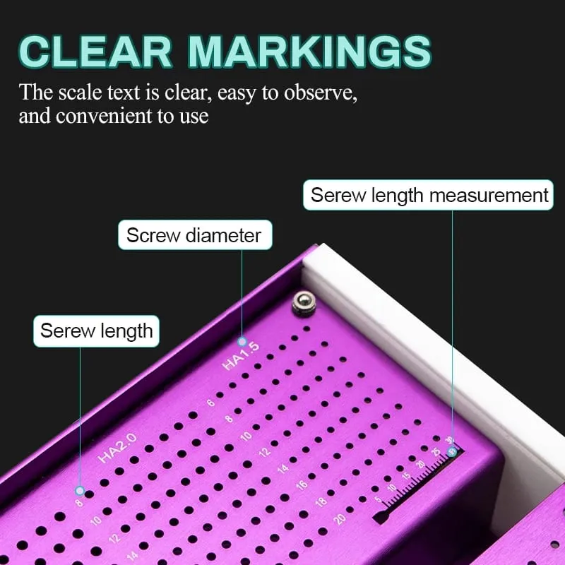 Pet Screw Box Κουτί αποστείρωσης από κράμα αλουμινίου Ορθοπεδικό βιδωτό όργανο αποστείρωσης κουτί αποθήκευσης Θήκη，Εργαλεία μακιγιάζ