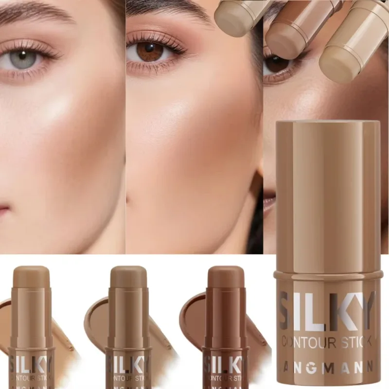 3 Color Full Coverage Concealer For Spot Acne Print Repair Dark Circles Contour Shading Cream Palette Face Base Korean Makeup