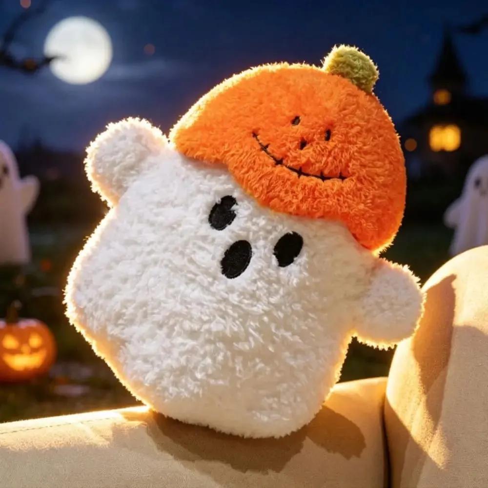 Cozy Ghost dekoratív párna ölelés párna szövet PP pamut töltelék sütőtök párna szellem Halloween téma