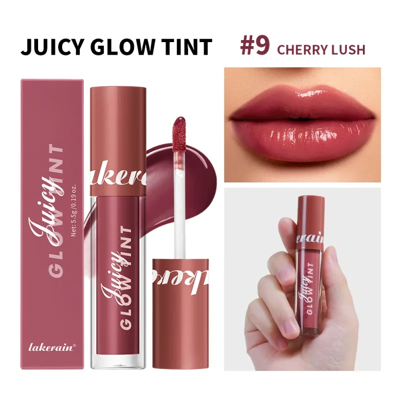 Juicy Glow Lip Tint Mirror Shine Lip Gloss Deep Hydrating Long-Lasting Dewy Moisturizing Non-Sticky High Shine Tinted Lip Makeup — image 15