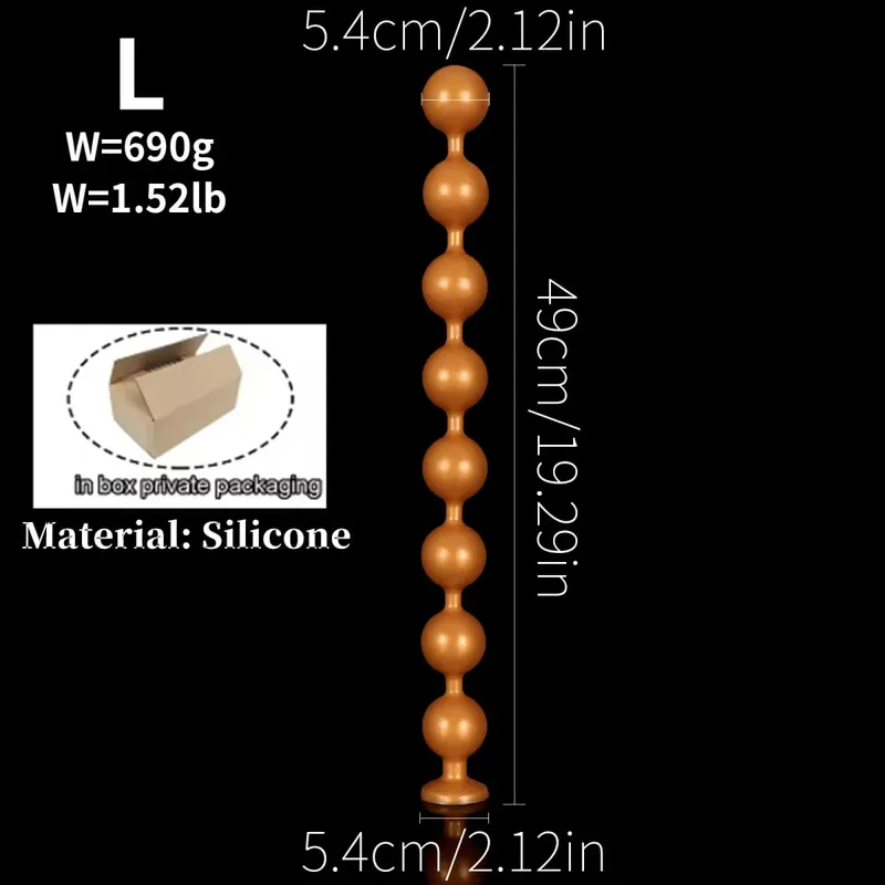 Super Long Anal Beads Anal Plug Prostate Massage Big Butt Plug Vaginal Balls Anal Stimulation Pull Bead Dildo Deep Anal Sex Toys — image 11