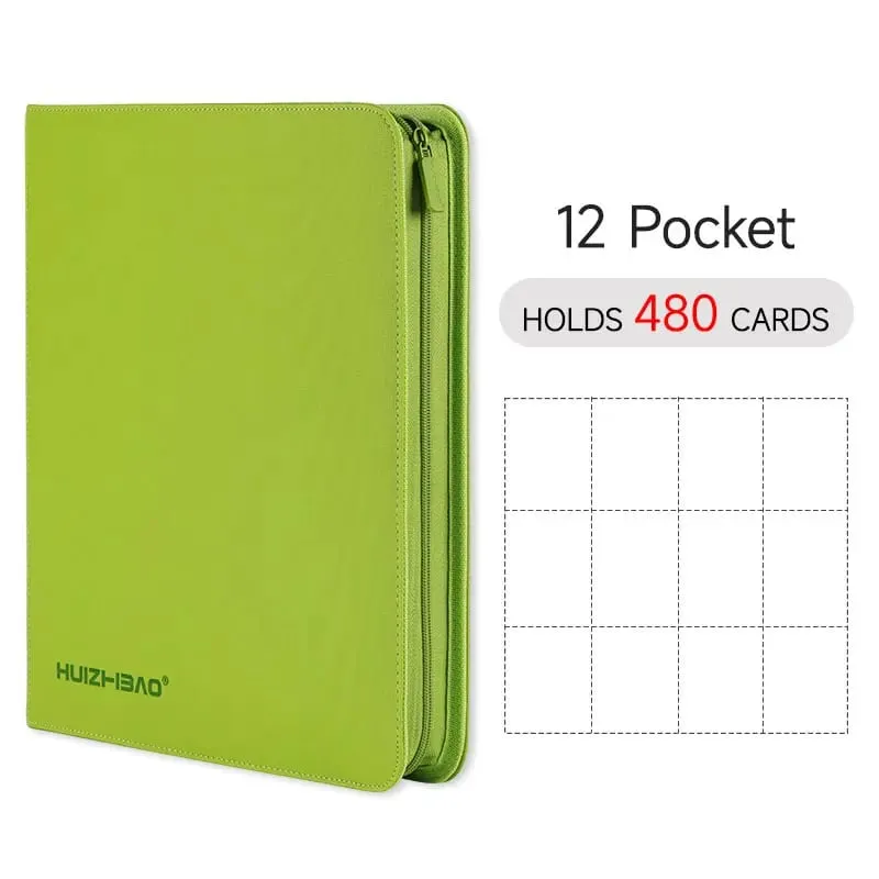 9/12 Pocket Zipper Card Binder אלבום כרטיסי מסחר כרטיס טעינת צד עמיד עבור mtg tcg עבור פוקימון עבור yugioh לכדורגל