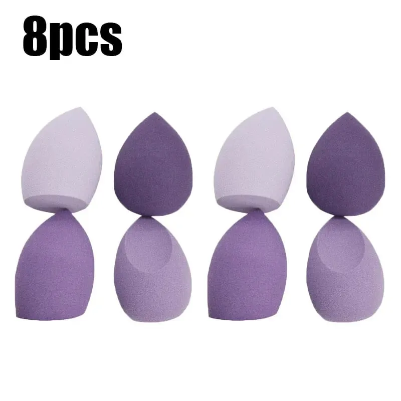 4/8/16 τμχ Σετ καλλυντικών σφολιάτας Beauty Egg Wet and Dry Dual-use Egg Makeup Foundation Sponge Air Cushion Puff Soft Makeup Tools