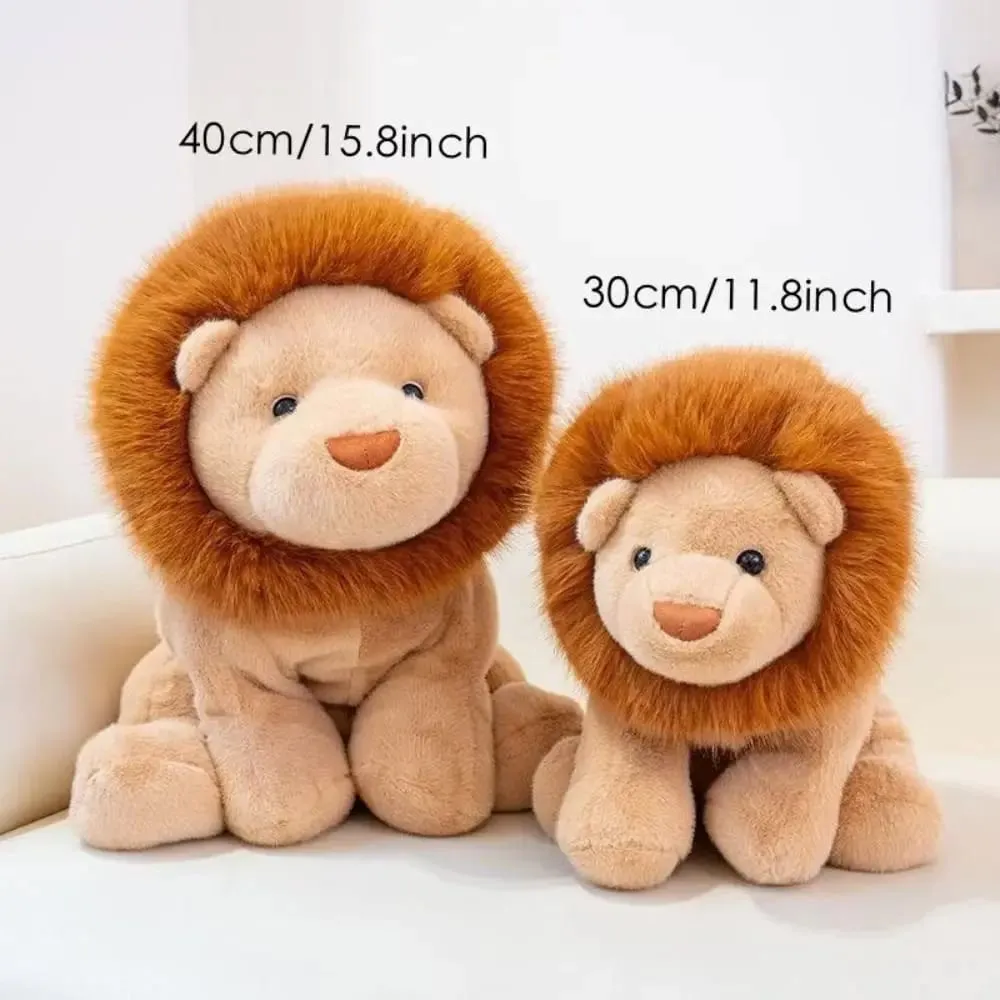 מתנה יצירתית רך אריה ממולא בעלי חיים כרית קטיפה חמוד 15.8 אינץ' ממולאים בפלאש תמיכה רגשית צעצועים ממולאים