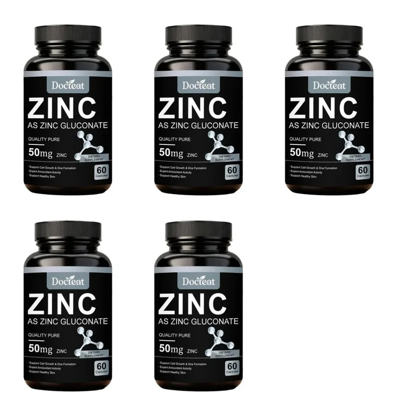 Cink-glükonát kapszula 60 darab 50 mg cink adagonként Immunrendszer támogatása Sejtegészségügyi Napi Cink Táplálkozás