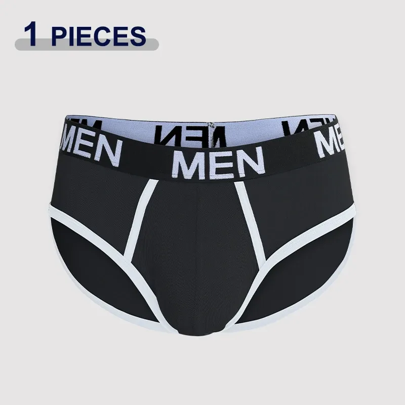1Pcs/Set Men's Viscose Letter Panties Seamless High Quality Breathable Underpants Male Elastic Soft Comfortable Underwear S-XL