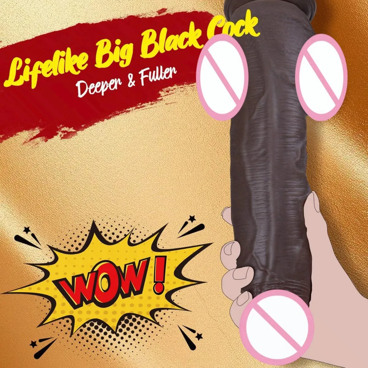 Realistic Silicone Dildo for Women Soft Skin-like Flexible Penis G-Spot Stimulator Manual Adult Sex Toy for Female Solo Use — image 2