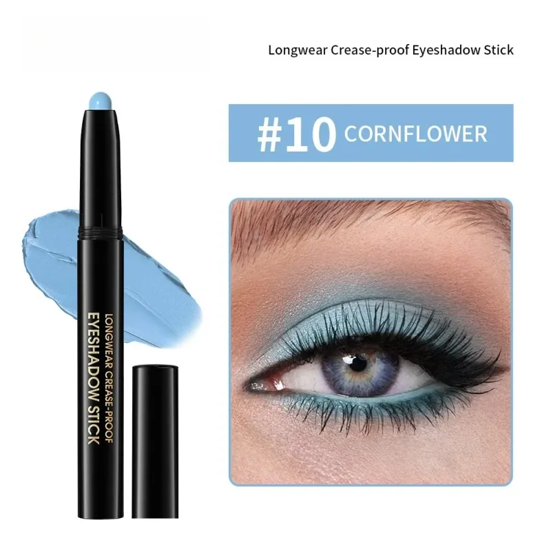 6 Χρώματα Eyeshadow Pencil Stick Shimmer And Matte Waterproof Metallic Glitter Eye Shadow Highlighter Pencil Eyeshadow Cosmetics — image 11