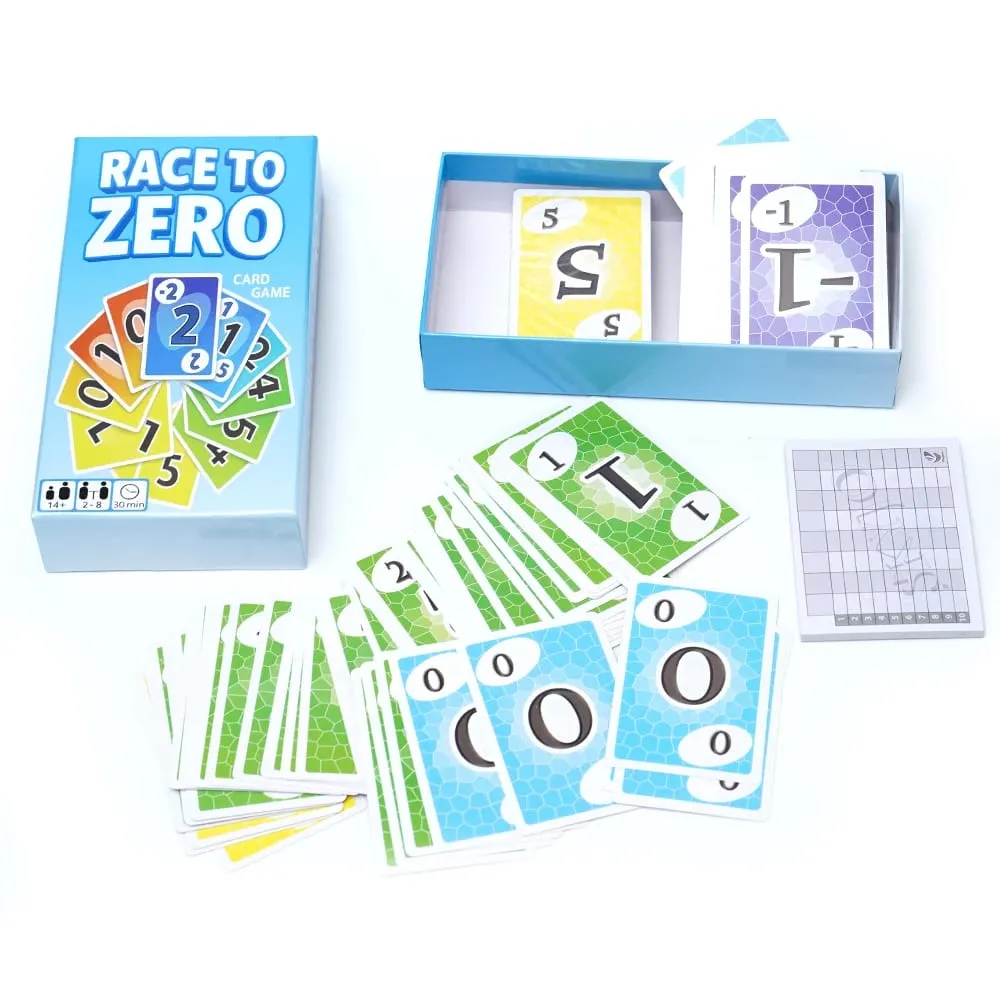 Race to Zero Card Game Fast Speed Strategy card game for Family Friends and Party Παίξτε Διασκεδαστικό Ανταγωνιστικό Αριθμό Ταξίδι Διασκέδαση — image 4