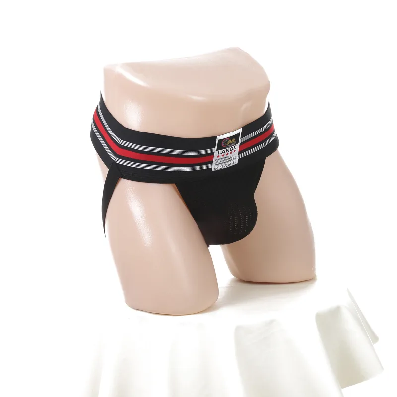 Men Underwear Athletic Jock Strap Supporter Classic Thong Elastic Wide Waistband Underpants Breathable Jockstrap Sexy Lingerie — image 12