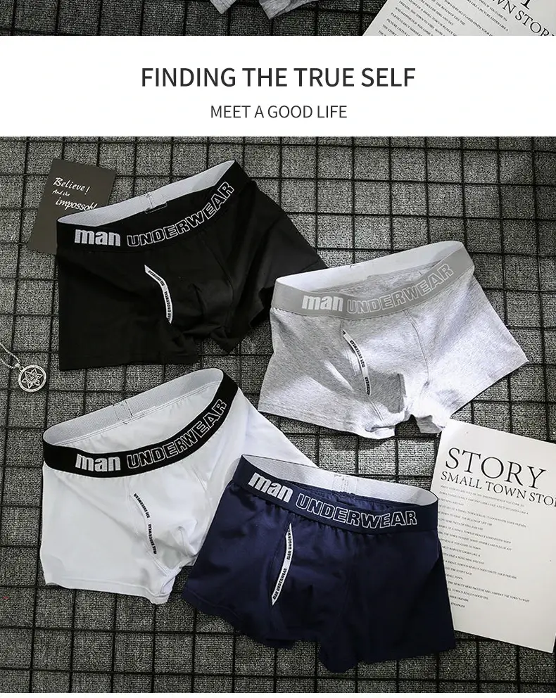 2024 new 6pcs/Lot Cotton Mens Underpants Soft Boxer Men Breathable Solid Underwear Flexible Boxershorts Cuecas Vetement Homme — image 7