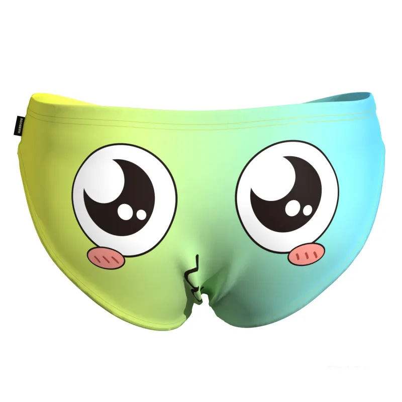 Men's Low Waist Briefs Breathable Gradual Cartoon Print Underwear Sexy Triangle Pants for Men — image 3
