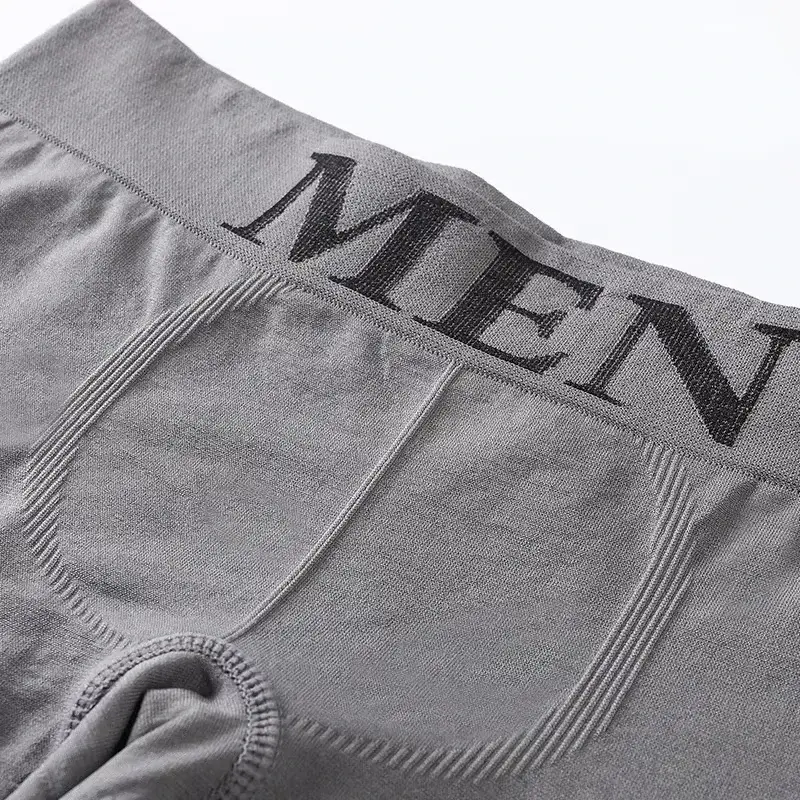 Bộ 5 Quần Sịp Boxer Nam Đàn Hồi Cao Thoáng Khí Quần Lót Cotton Mềm Mại Co Giãn Quần Short Màu Trơn Thoải Mái Quần Lót 3256812862724852 — image 7