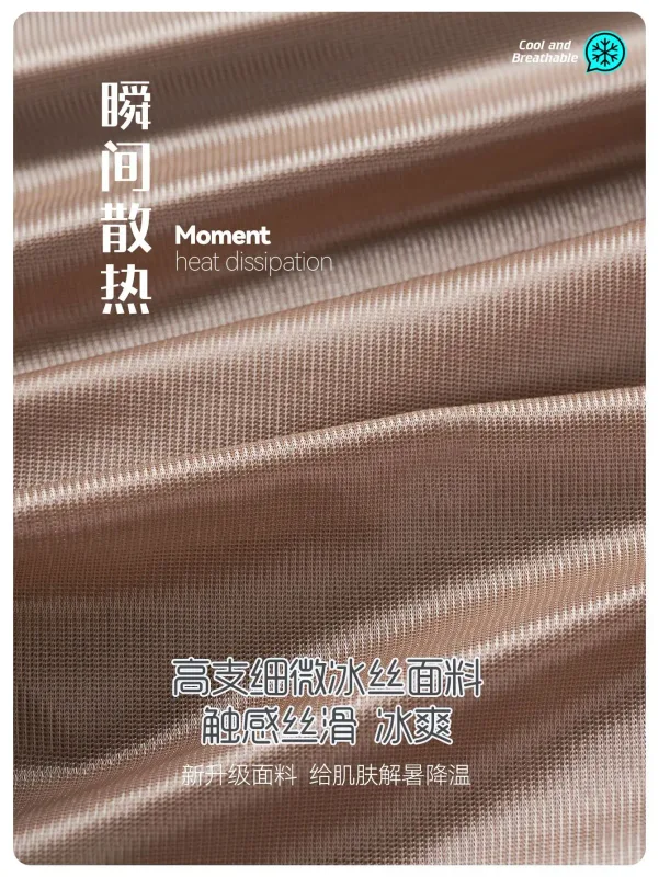 Ice Silk Seamless Briefs for Men Sexy Smooth Underwear 3D Pouch Underpants Comfortable Lingerie Panties Male Low Rise Knickers