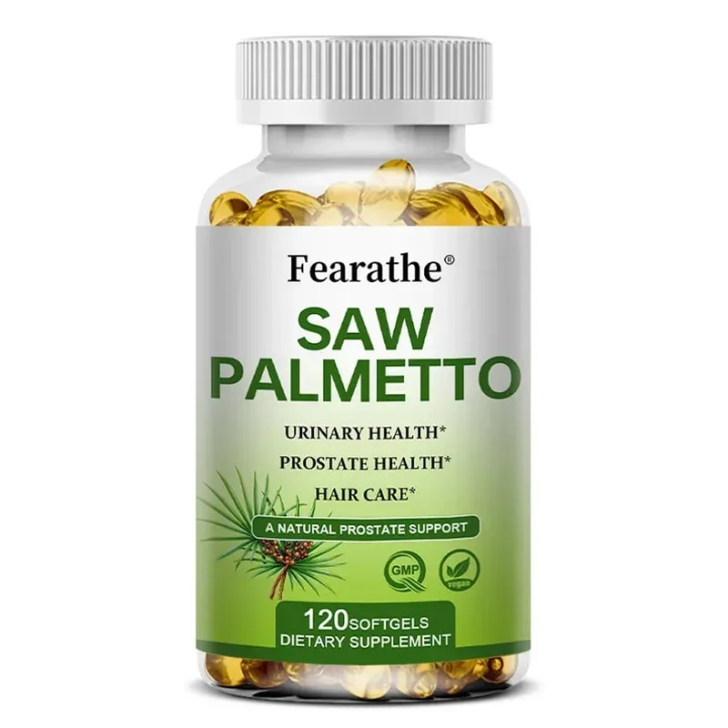 Saw Palmetto Prostate Health Supplement Promote Urary Tract Function 500mg ανά μερίδα - Vegan κάψουλες χωρίς ΓΤΟ