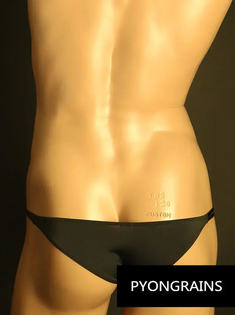 남자 조정 가능한 금속 O-링 더블 얇은 스트랩 비키니 팬티 낮은 상승 부드러운 얼음 실크 3D U 볼록한 주머니 섹시한 남성 속옷 — image 9